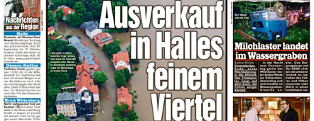 Bild: Ausverkauf in Halles feinem Viertel